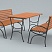 Комплект: стол и 2 скамейки "Иксайт-3"